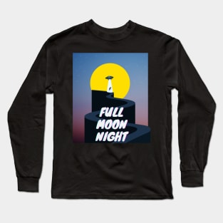 full moon night Long Sleeve T-Shirt